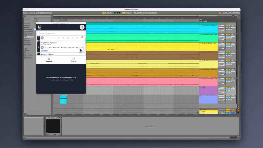 Drag and drop DAW Plugin